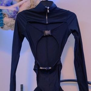 Black spandex tiktok bodysuit Lingerie
